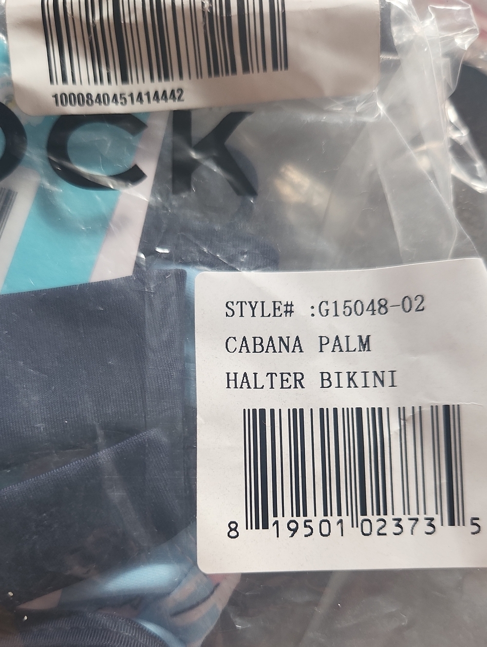 NWT Snapper Rock Girls Cabana Palm Halter Bikini style G15048 - Picture 3 of 8